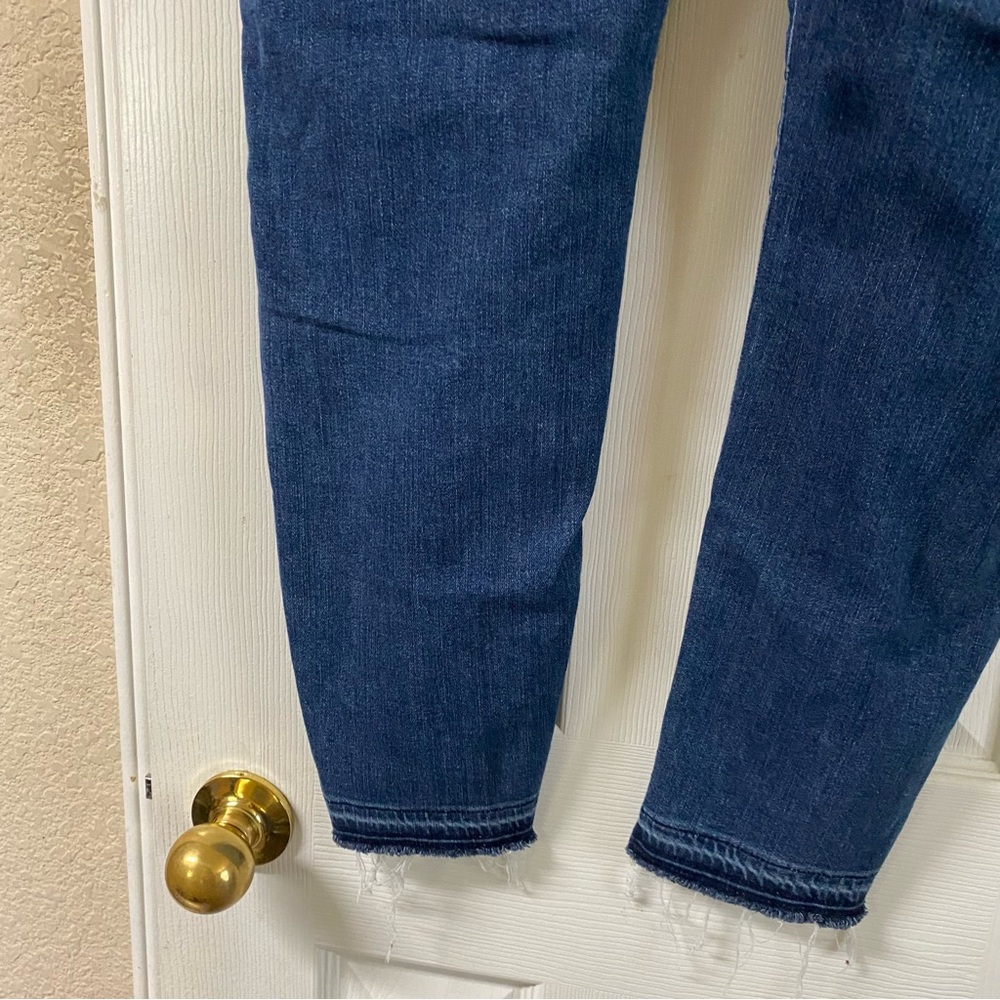 Good American GOOD LEGS SKINNY JEANS Women's Size 22 Blue Denim Fray Hem Jeans - Picture 11 of 14